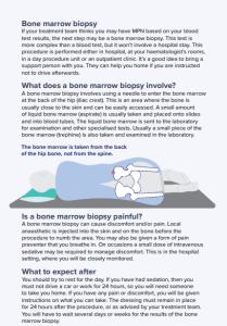 Bone marrow biopsy information
